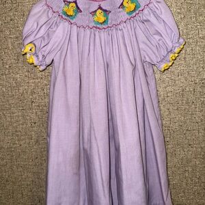 Adorable Lavender Kids Dress with Embroidery